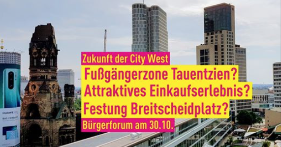 Bürgerforum zur Zukunft der City West